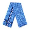 Blue scarf for women and men inspired by Islamic print