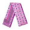 Pink scarf inspired by Alhambra Palace mosaic tiles
