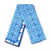 Blue and white scarf inspired by Islamic Art