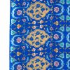 Detalle pañuelo de seda azul