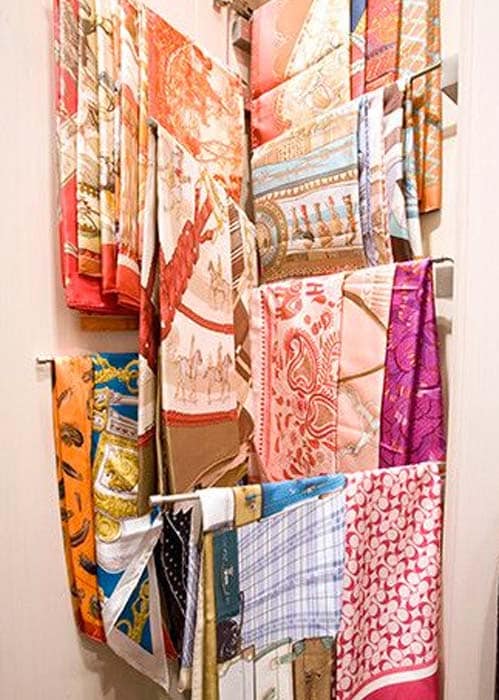 how to store large silk scarves