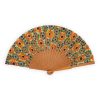 Andalusian tiles wood and silk hand fan